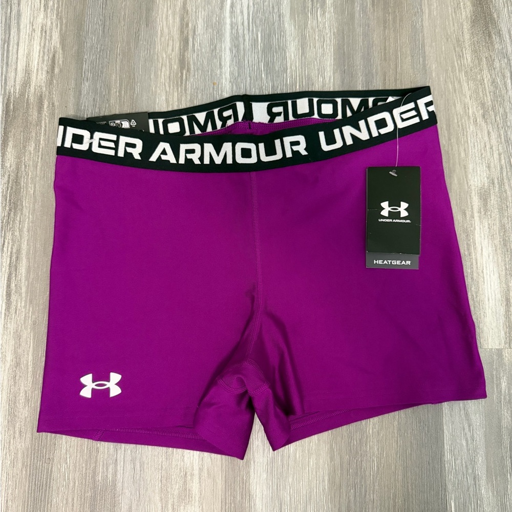 Under Armour Women's Vibrant Purple Athletic Shorts